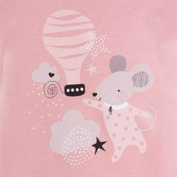 Body z nadrukiem na ramiączkach Mellow Ewa Klucze - róż