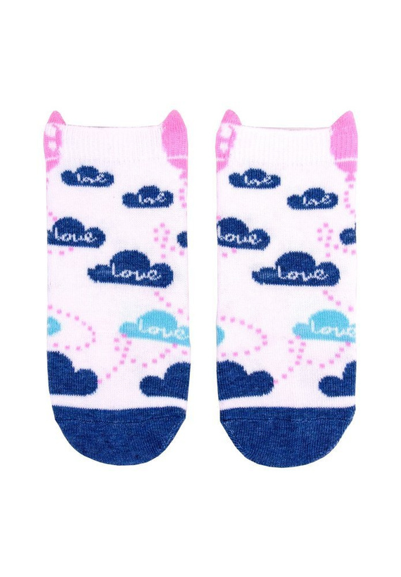 Skarpetki dziewczęce z silikonem SK-65 3D Girl YO! mix kolor