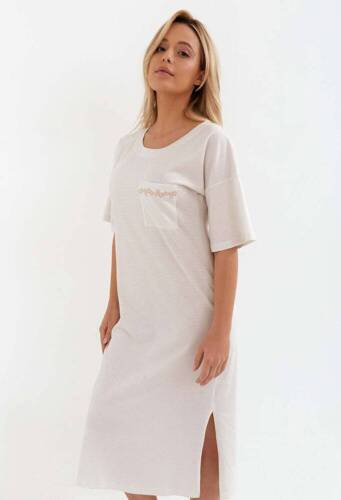 Koszula nocna 234  Cana- beżowy