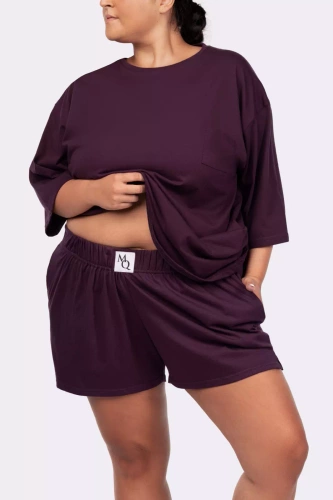 Piżama damska Joy shortsleeve Mona purple 