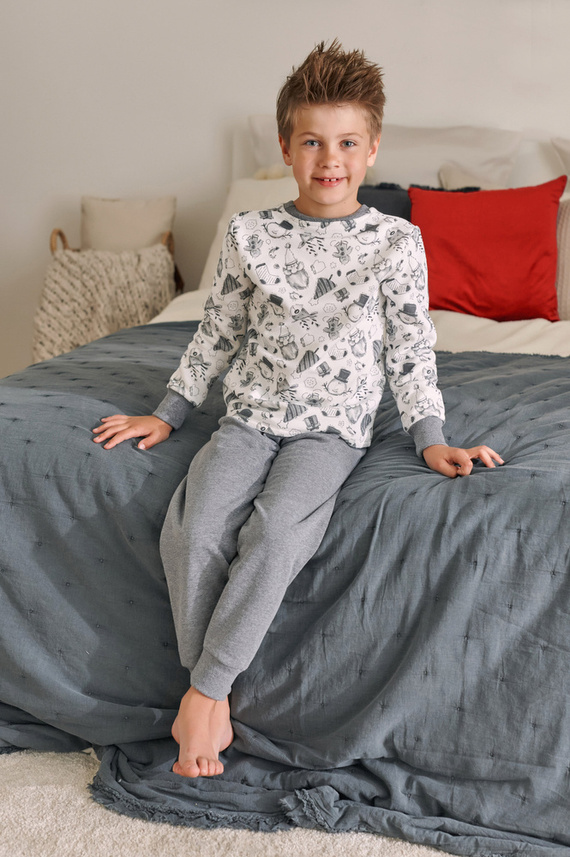 PDU.4548 "Snow" Piżama dziecięca Unisex Doctor Nap - snowman