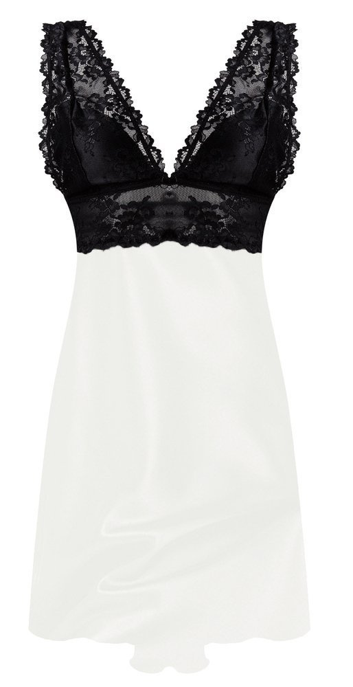 Cleo Koszulka satynowa damska DKaren - jasny ecru