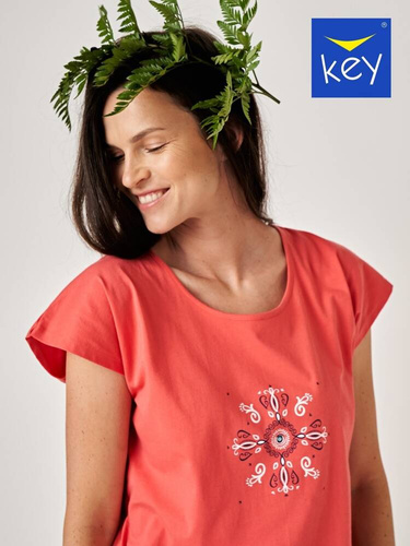 Piżama Damska LNS 454 Key koralowy