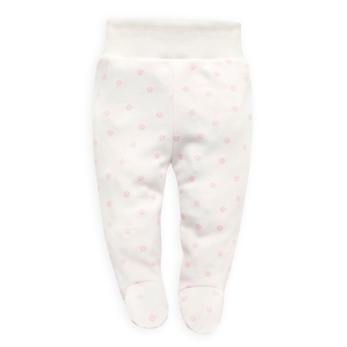 Półśpiochy niemowlęce Lovely Day Pinokio - ecru kwiatki