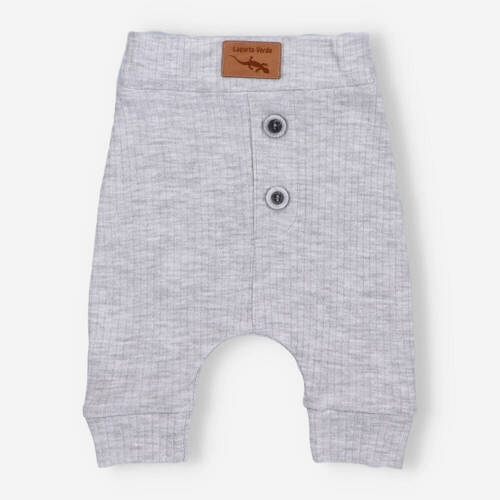 Spodnie prążkowane Lagarto Verde - szary