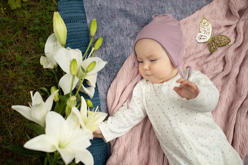 Czapka wiązana Magic Vibes Pinokio - różowy