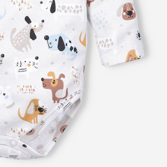 Body z bawełny organicznej Psiaki Nini druk