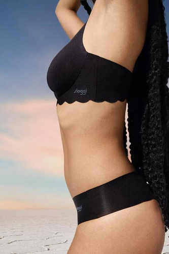 Miękki biustonosz Braletka Zero Microfibre 2.0 Soft bra Sloggi - czarny