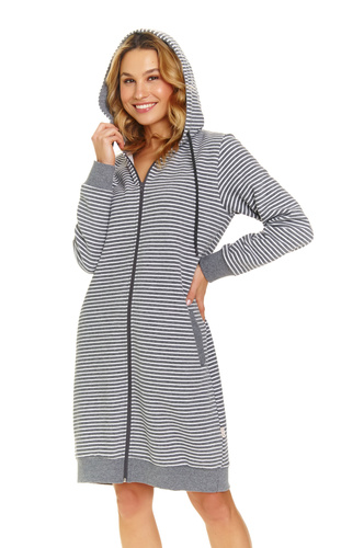 SMZ.5246 Szlafrok damski Doctor Nap - dark grey