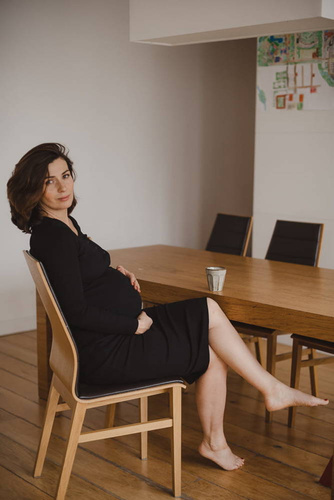 Bluzka ciążowa i do karmienia Tummy Milk&Love czarny