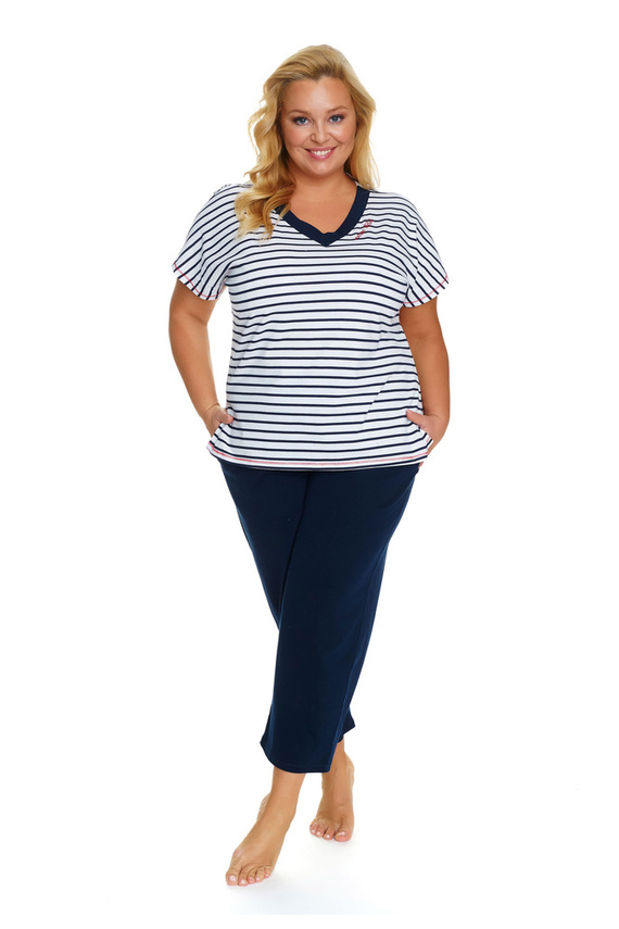 Piżama Damska Plus Size 5369 Doctor Nap - marine