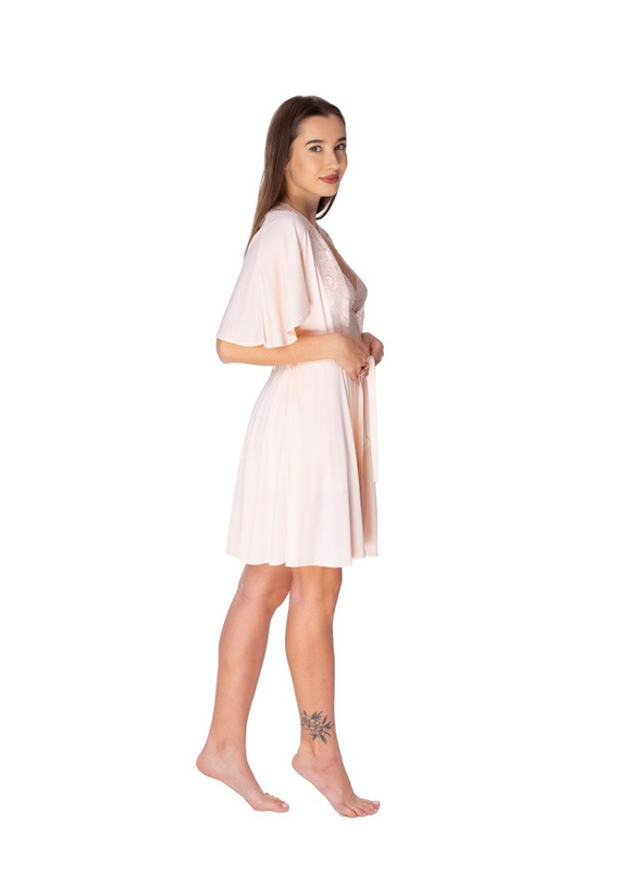 Szlafrok peniuar 86111 Santori Visti łososiowy