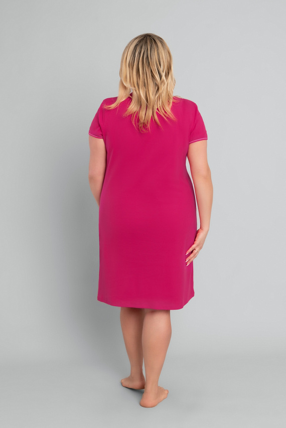 Koszula nocna damska Crazy Italian Fashion- karmazynowy