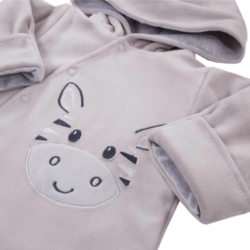 Pajac welurowy "Baby Love" Ewa Klucze - niebieski 