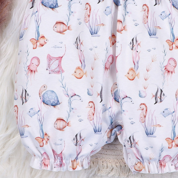 Nini Rampers Underwater World – organiczna bawełna, lekki rampers dla niemowląt