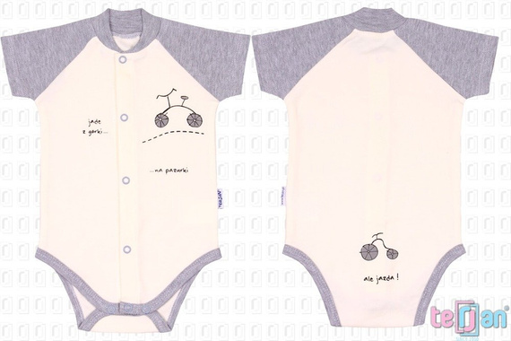 Body rozpinane krótki rękaw "BIKE" różowy Terjan