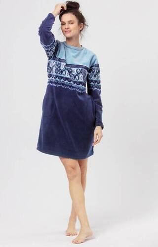 Koszula damska 893 Key - niebieska