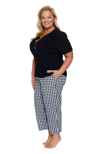 Piżama Damska Plus Size 7267 Doctor Nap - black