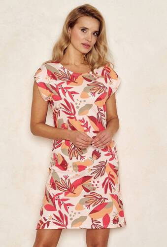 Koszula  Damska 3114 Tessa  Taro- morelowy