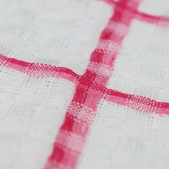 Ścierka kuchenna kratka Big Check Domarex różowy