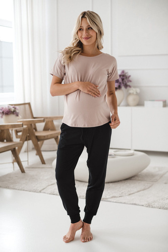 Joggersy spodnie ciążowe Milk&Love czarny