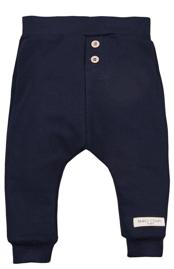 "Simply Comfy"  Spodnie z guzikami Ewa Klucze- granat