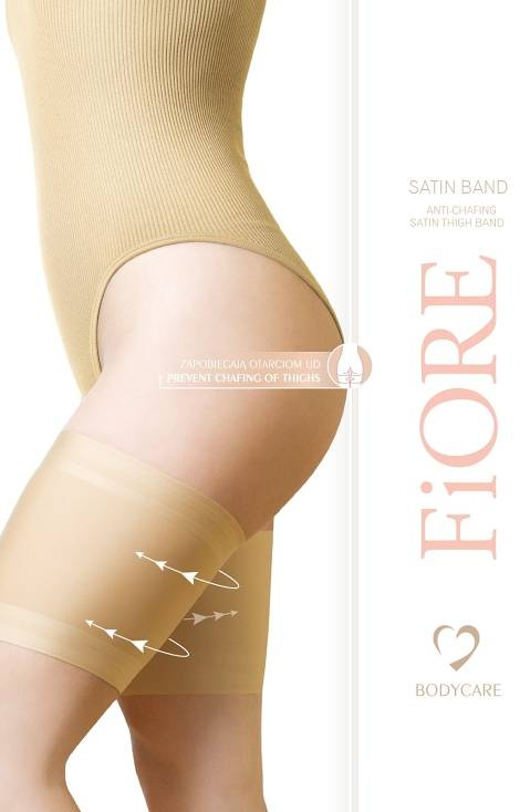 Opaska na uda M 0008 Satin Band Fiore - nude