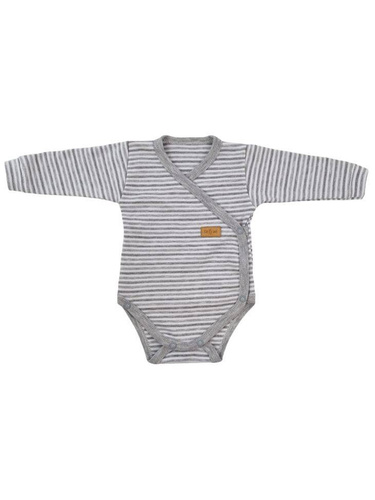 "Lines" Body rozpinane z długim rękawem Terjan - szary