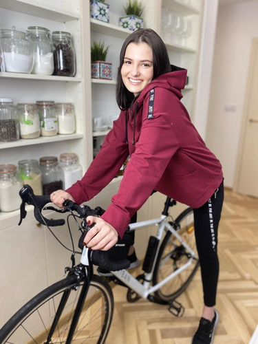 Komplet dresowy 496 Just Forex - bordowy