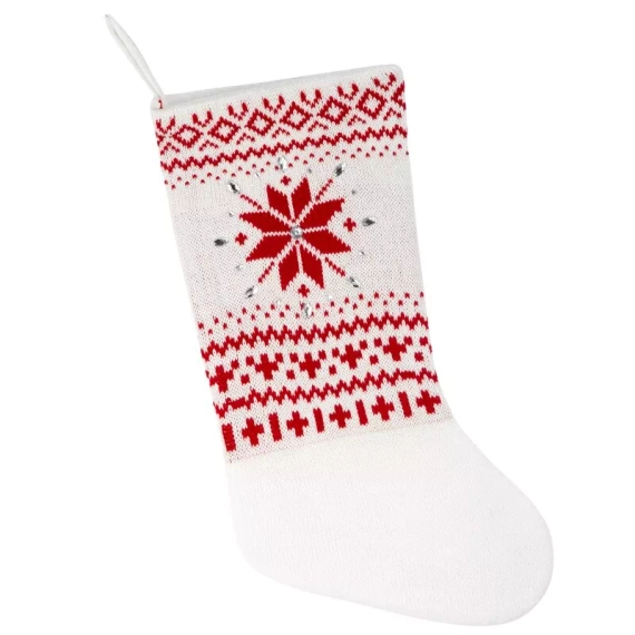 Skarpeta ozdoba świąteczna but 449 AEurofirany srebrny