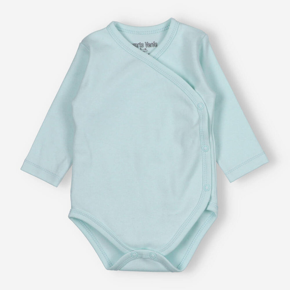 Komplet niemowlęcy z bawełny premium gładki Lagarto Verde - niebieski