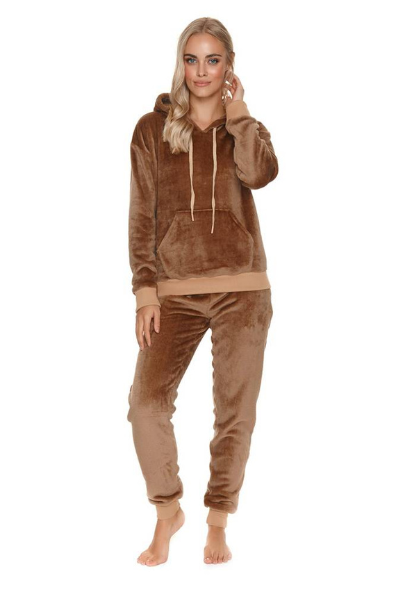 PM.4549 Dres Damski welur Doctor Nap - chocolate
