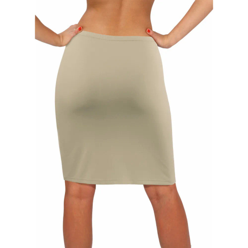 Spódnica damska gładka Sesto Senso beżowy