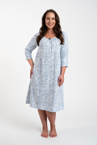 Koszula nocna damska Antonia Italian Fashion - druk niebieski