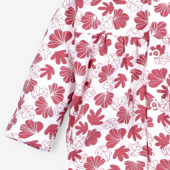 Pajacyk z bawełny organicznej Wesoła Panda Nini druk