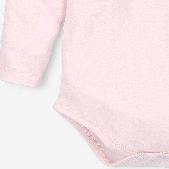 Body z bawełny organicznej Jelonki Nini różowy