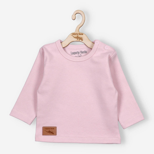 Bluzka gładka Lagarto Verde - różowy