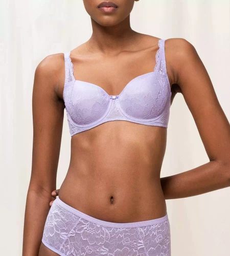 Biustonosz usztywniany Amourette Charm WHP02 Triumph- lilac niebieski