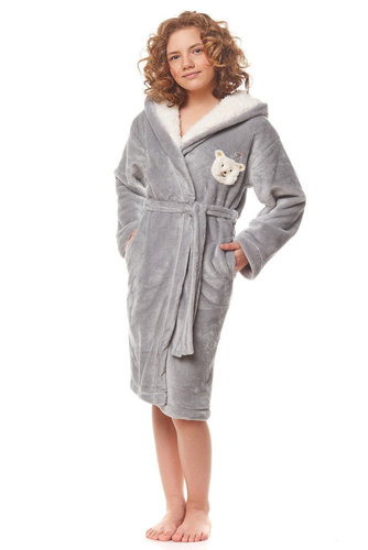 Szlafrok dziecięcy 2152 L&L - sucha róża 