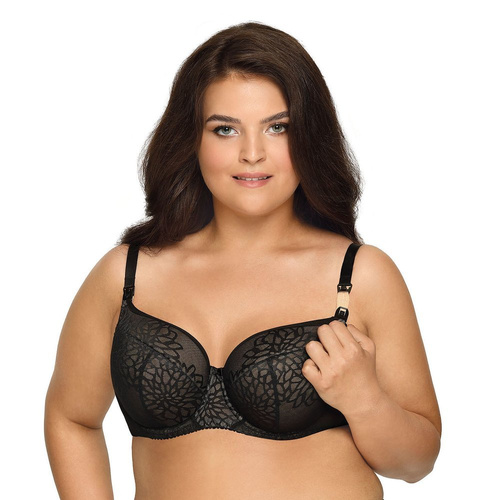 Biustonosz Półusztywniany do karmienia 1914 K Ava czarny 