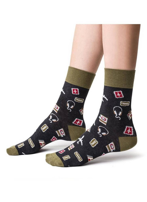 ART.039 Skarpetki młodzieżowe Steven 001 jeans melanż