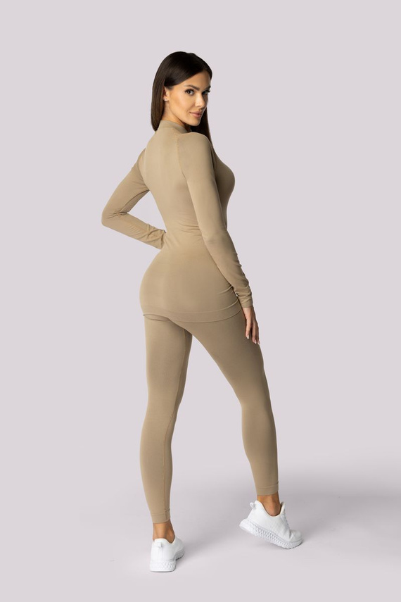 Legginsy termoaktywne Alpha Spaio sand