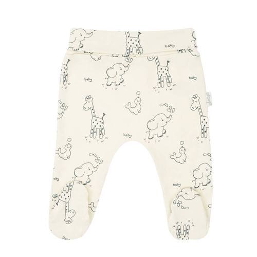 4800 02 Animals Komplet wyprawkowy 4-częściowy nadruk Nicol - ecru