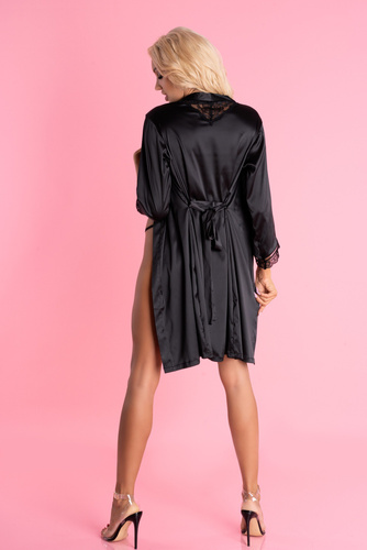 Szlafrok damski Ariladyen Black LC 90568 Scallo Collection LivCo Corsetti 