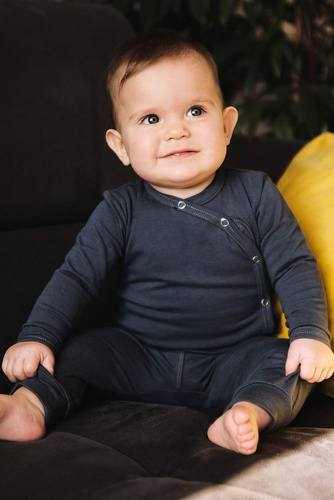 BOD.4290 Body z długim rękawem rozpinane Doctor Nap - deep blue