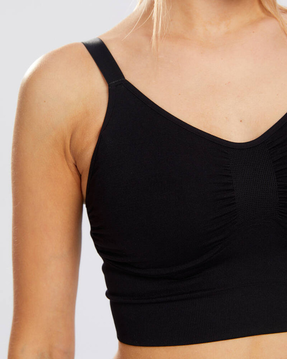 Biustonosz sportowy Flex Spaio black