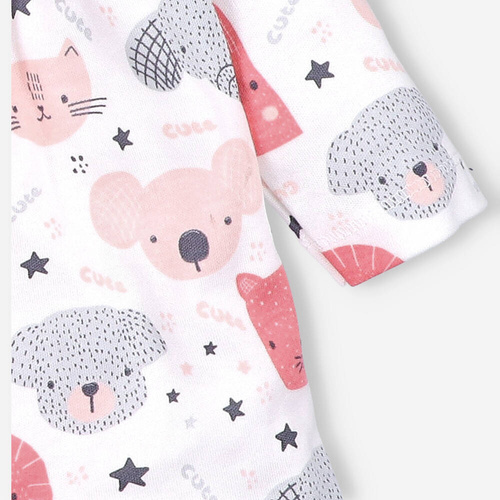 Sukienka z bawełny organicznej My best friends Nini druk