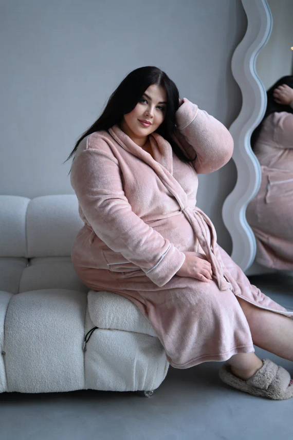 Szlafrok damski Comfy Envie light pink