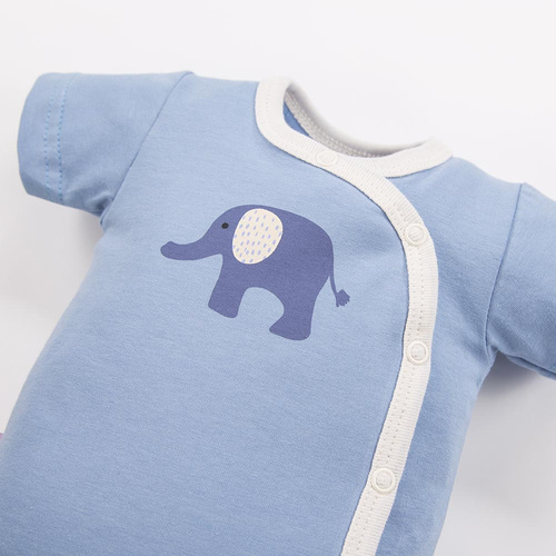 Body kopertowe z krótkim rękawem Elephant Eevi - niebieskie 