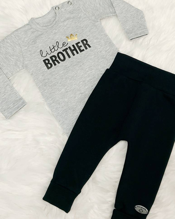 Spodnie niemowlęce "Julek" Bambarillo melanż